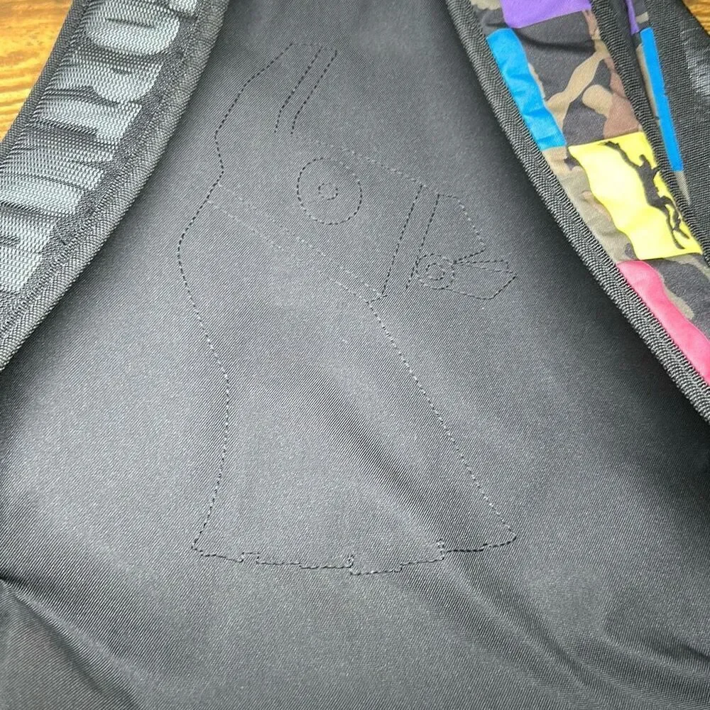 Fortnite Camo Silhouette‎ Dance Backpack Book Bag Bright Colors Purple Pink